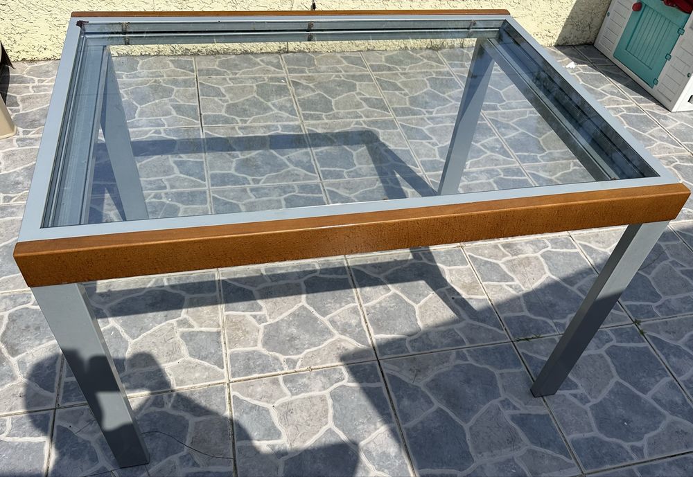 Mesa extensivel de vidro 4cadeiras incluidas