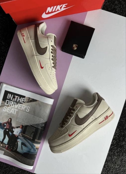 Nike Air Force 1 Low New Beige Brown  Шкіра 24 см