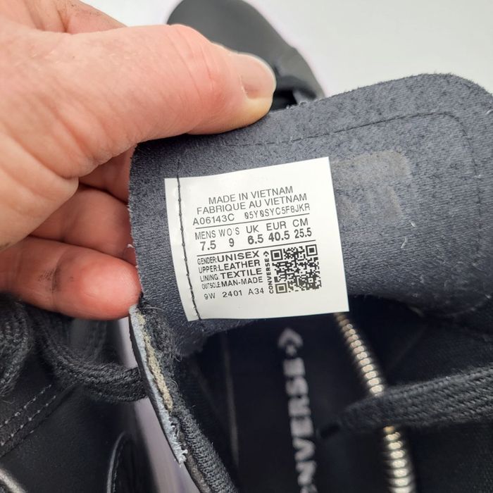 Шкіряні кеди кросівки чоботи ботінкі конверси Converse 25,5 см