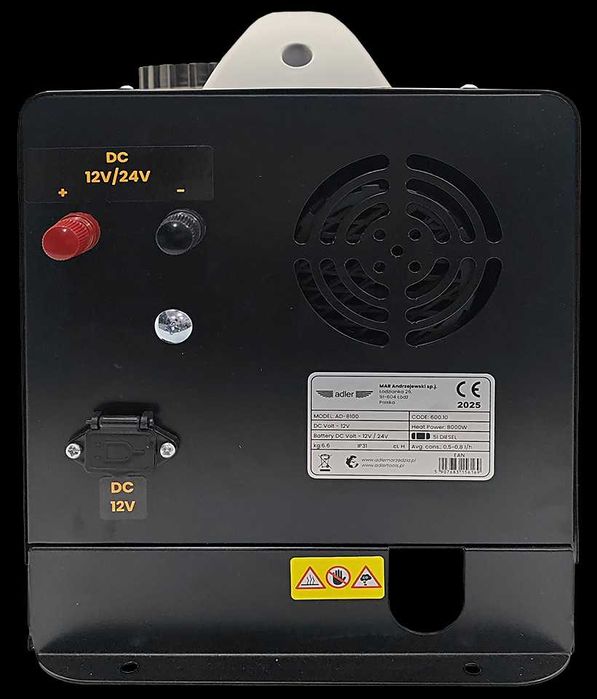 Nagrzewnica olejowa, postojowa