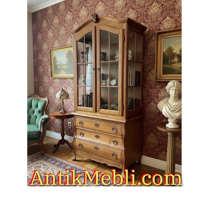 Дубова вітрина сервант витрина дерево 4104