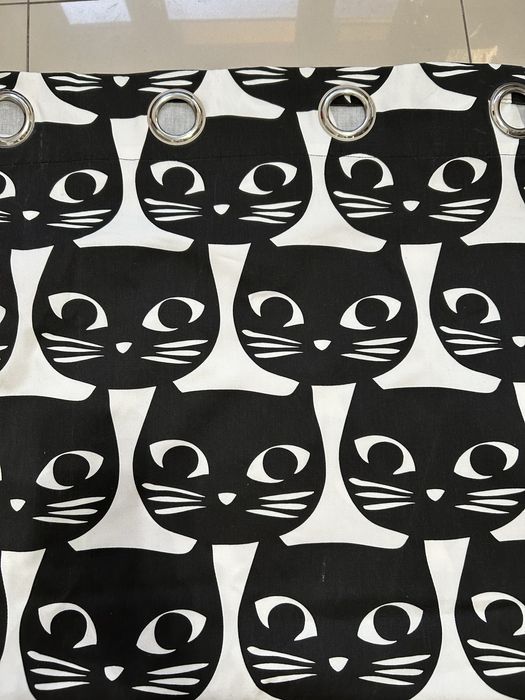 2 szt zasłony kotki Ikea kotek do okna z oczkami