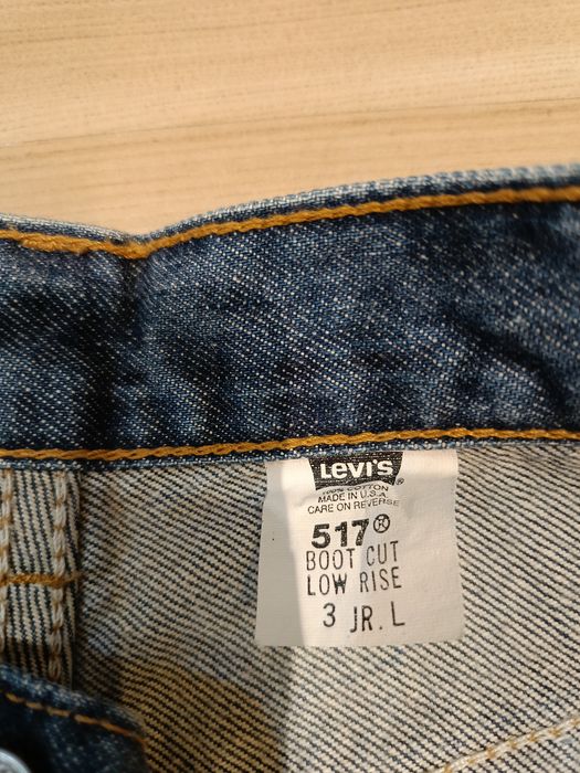 Spodnie dżinsowe Levi's 517, vintage,nogawki rozszerzane,granat,L