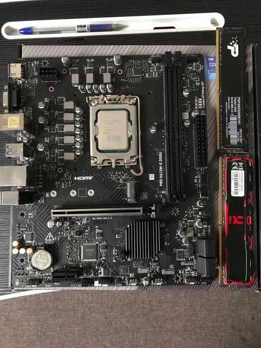 Комплект i5-12400f ,MSI H610M-E,DDR4 16GB 3200