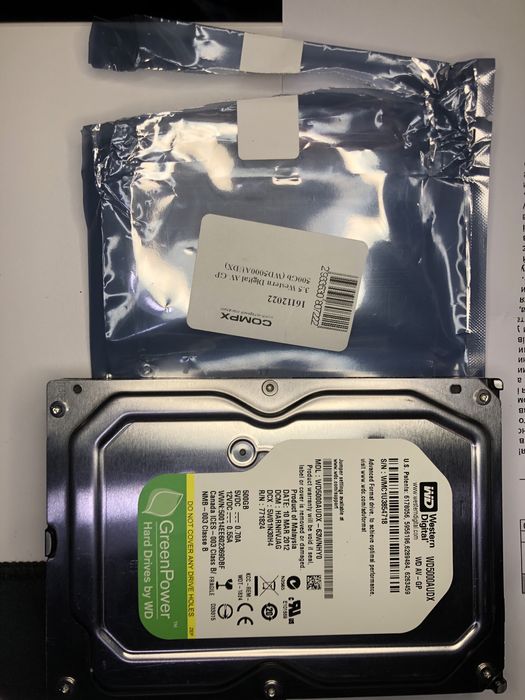 Жёсткий диск HDD 500GB Western Digital WD5000AUDX / 500гб /накопичювач