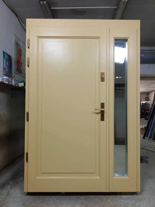 Drzwi drewniane do domu zewnętrzne dębowe pomiar montaż dostawa