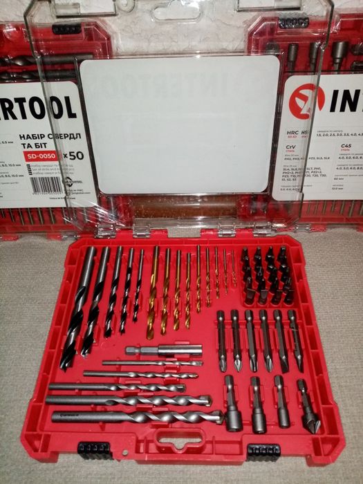 Intertool SD-0050 Набір свердел та біт
