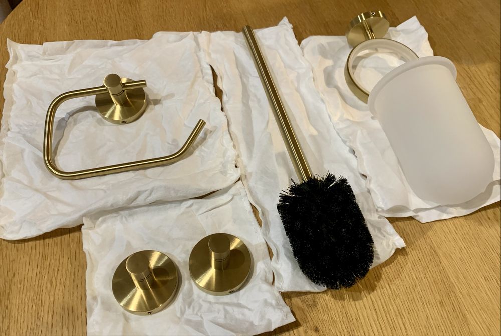 Zestaw Grohe Essential złoto szczotkowane Brushed Cool Sunrise