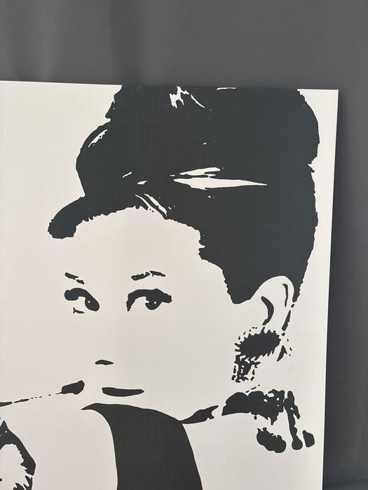 Duzy obraz canvas z Audrey Hepburn 90x90cm