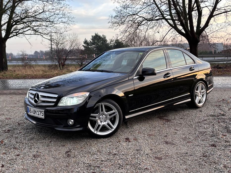 Mercedes-Benz Klasa C 200 Kompressor Pakiet AMG Avantgarde Led Bogata Wersja Serwis Bezwypad