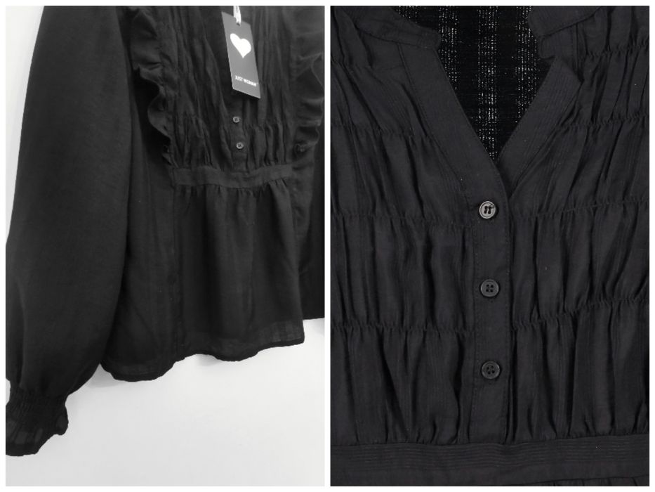 Новая блуза с рюшами р. М