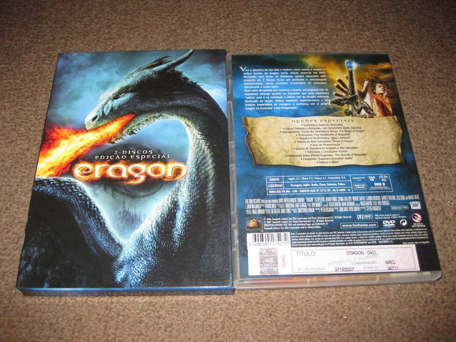 "Eragon" com Jeremy Irons numa Edição Especial com 2 DVDs/Slidepack!