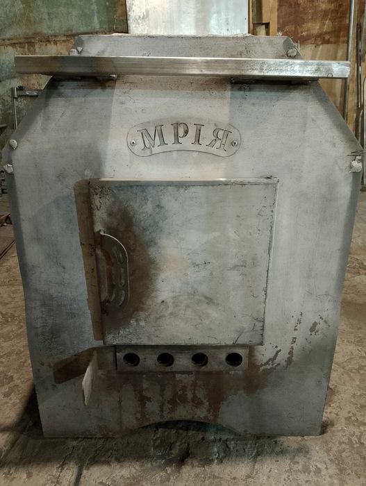 Печь Мрия буржуйка, печка длительного горения отопление до 200 м³