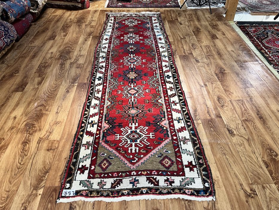 Piękny perski chodnik Karajeh Iran 80x286 cm ręcznie tkany 100% wełna