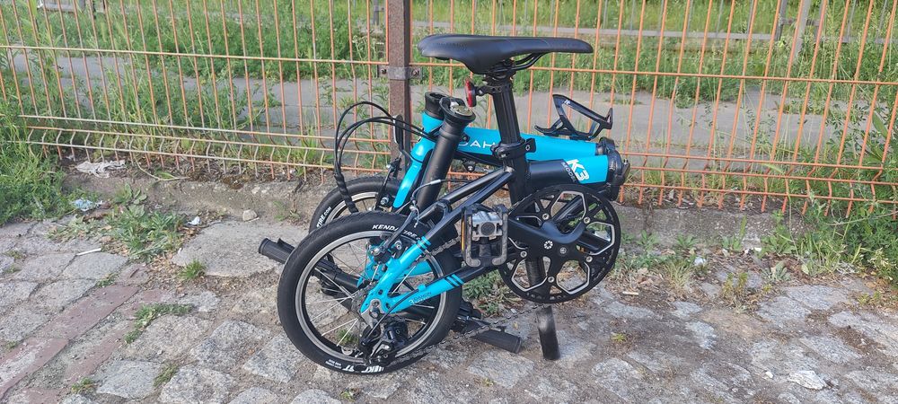 Dahon K3 niebieski – unikatowy składak, bardzo lekki, gotowy do jazdy