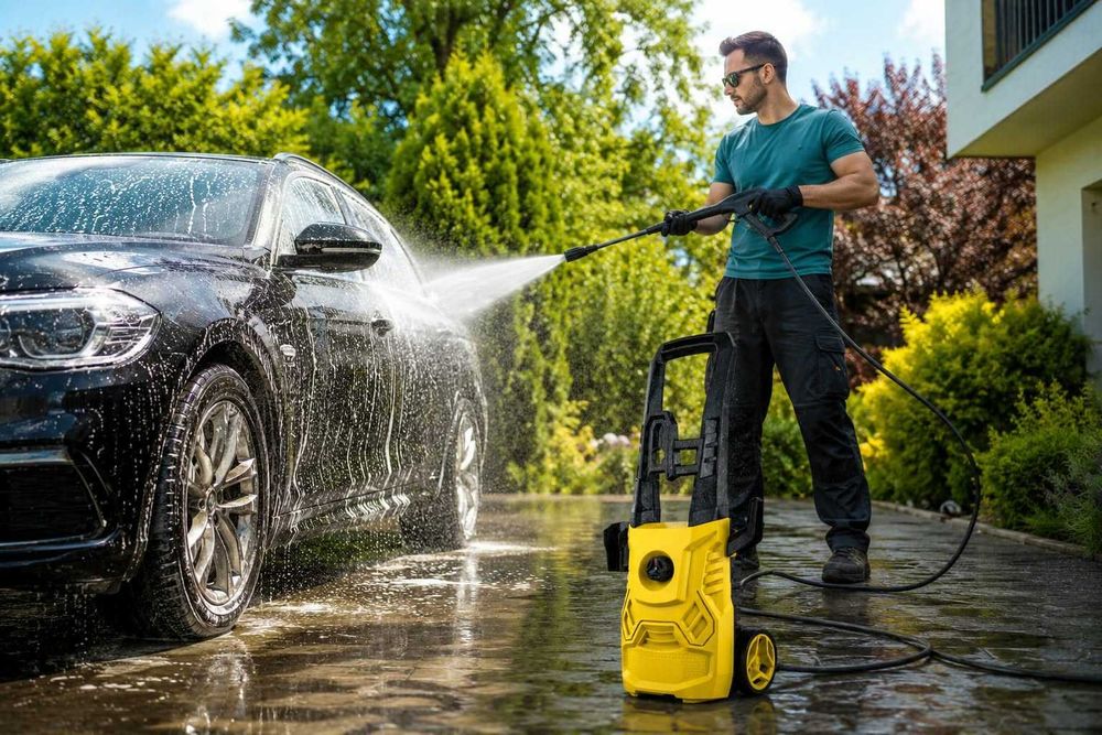 Myjka Ciśnieniowa BOXER BX-3403 | 2200 W | 260 BAR | Zestaw | Do Auta, Kostki, Tarasu i Elewacji