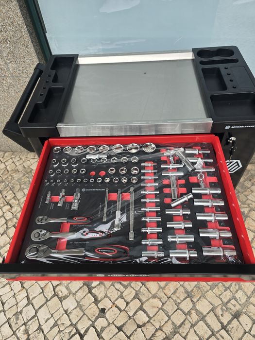 Carrinho de ferramentas 7 gavetas 6 completas  novo