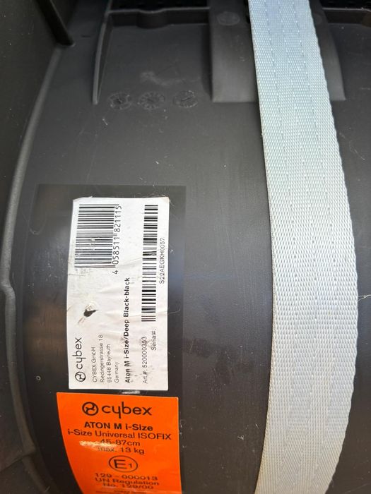 Fotelik samochody Cybex Atom I -Size. Rozmiar 45-87 cm.