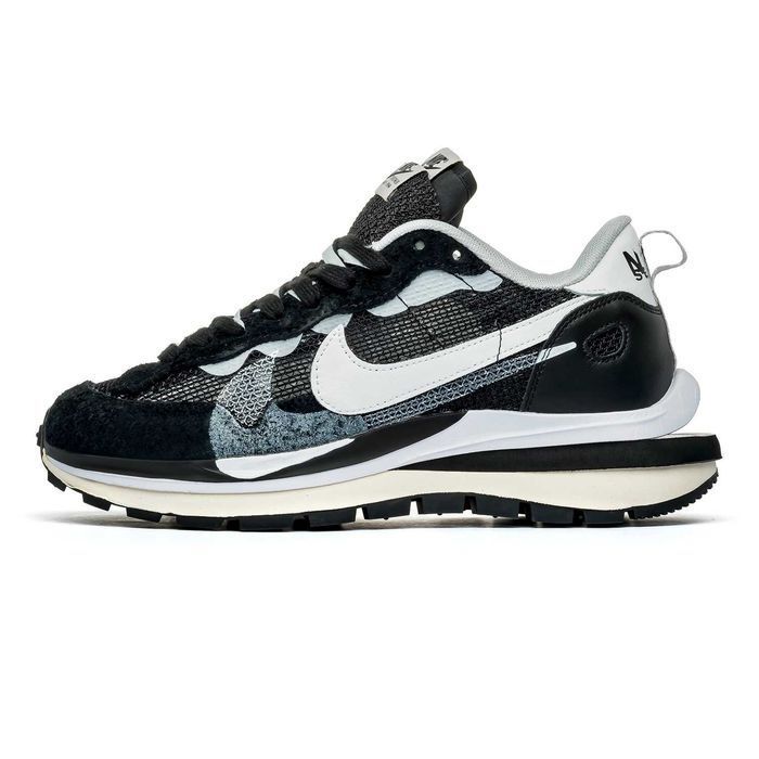 Мужские кроссовки Nike Vaporwaffle Sacai Black White. Размеры 40-45