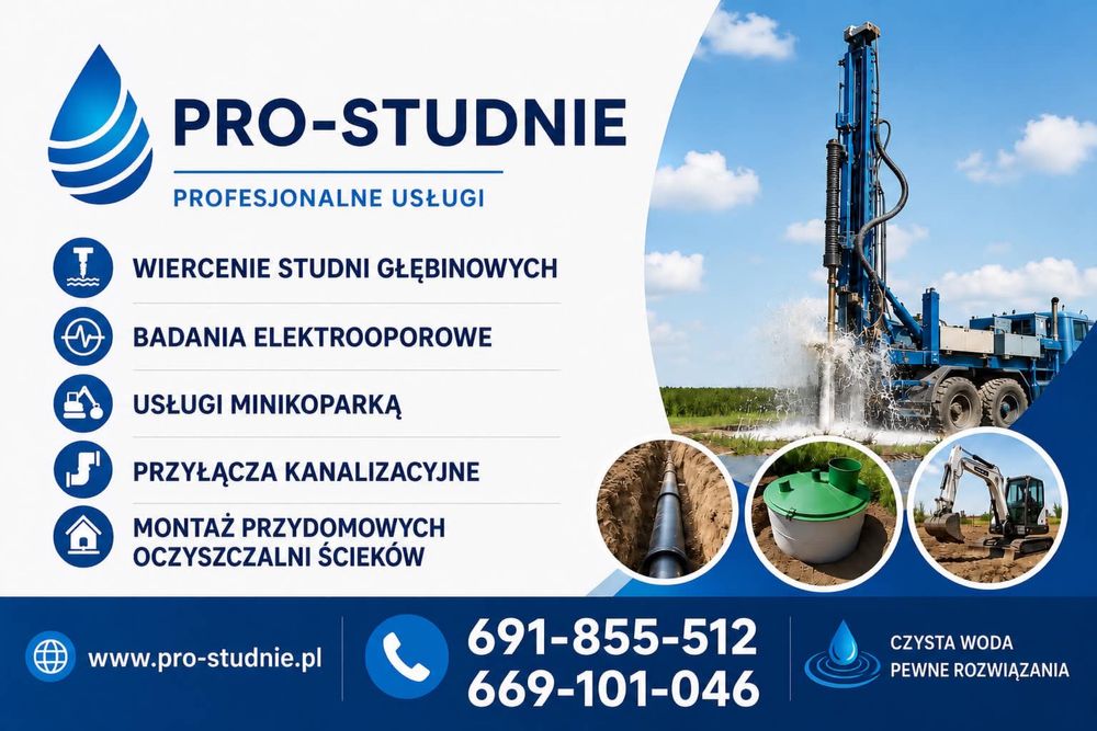Wiercenie Studni Głębinowych - Studnie Głębinowe - Pro-Studnie.pl