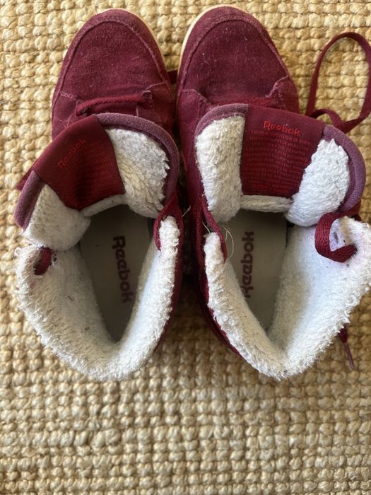 Botas bordo de pelo reebok