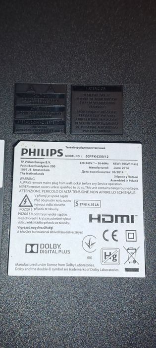 Блок питания 715G6338 плата  телевизора Philips 50PFK4309
