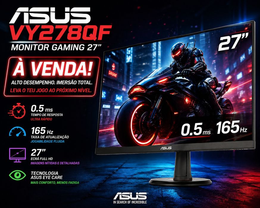 Monitor Gaming Asus VY278QF 27 0.5 ms 165Hz