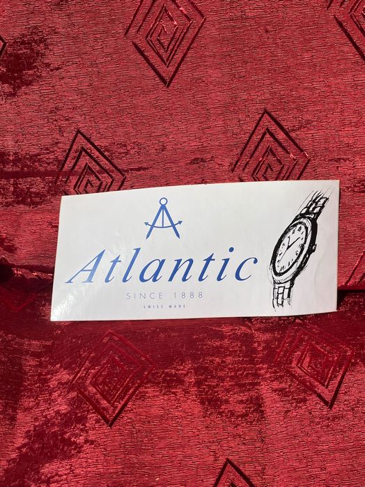 ATLANTIC - stare ale NOWE naklejki reklamowe zegarków.