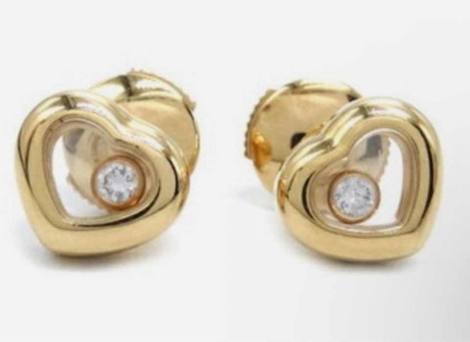 Chopard kolczyki 18 k złoto