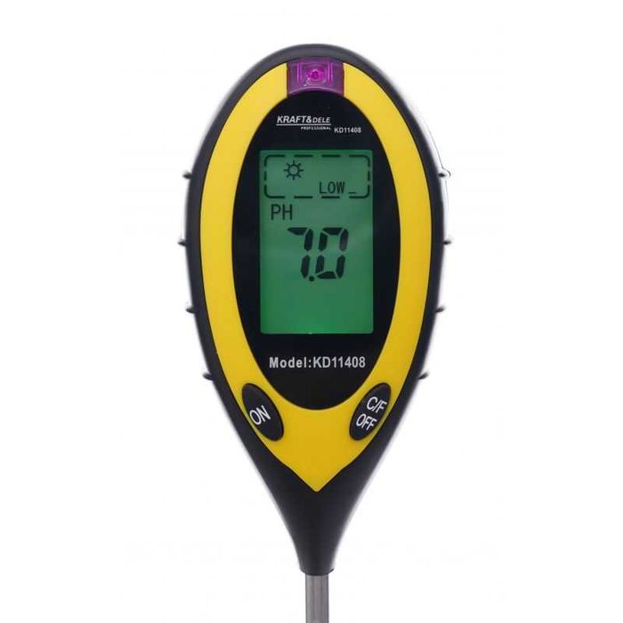 MIERNIK OGRODNICZY Tester PH GLEBY Kwasomierz 4w1 KD11408