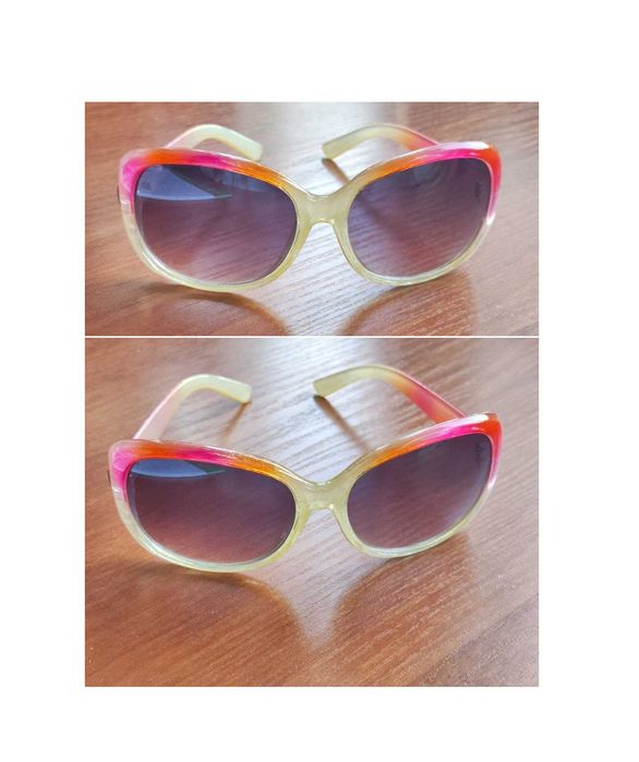 okulary przeciwsłoneczne melanż ombre kameleon retro vintage