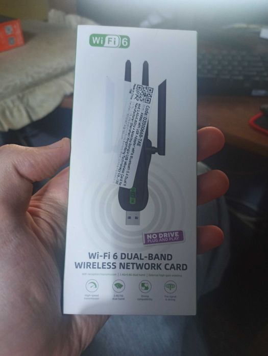 WiFi USB-адаптер AX900 WiFi 6 + Bluetooth 5.4, 2.4/5 ГГц, 4 антенны