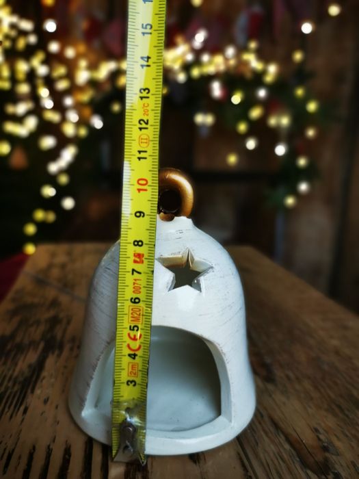 Lampion ceramiczny latarenka ze Świętym Mikołajem