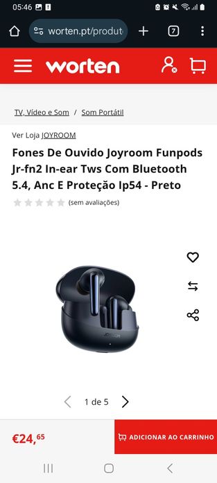 Smartwatch jrft3s e funpods fn2