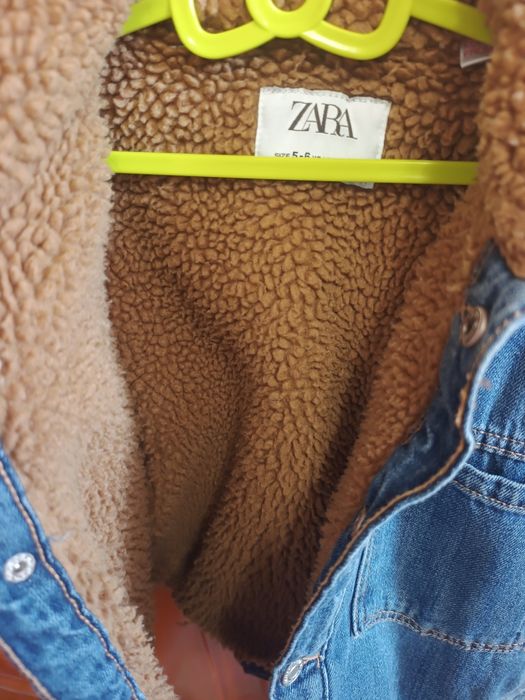 Джинсова куртка з хутром Zara 116