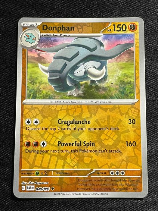 Carta Pokémon Donphan 49/91 Paldean Fates