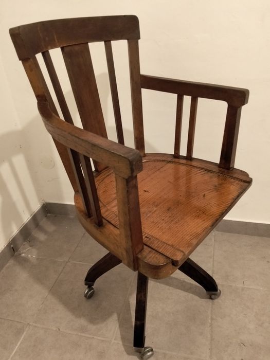 Cadeira rotativa de escritório Vintage