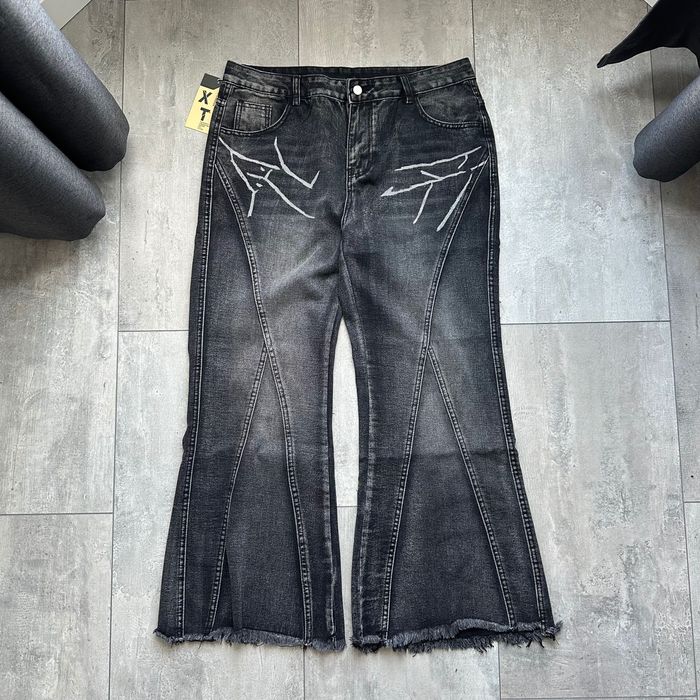 Flared opium jeans racer jaded London фларед кльош опиум клеш джинси