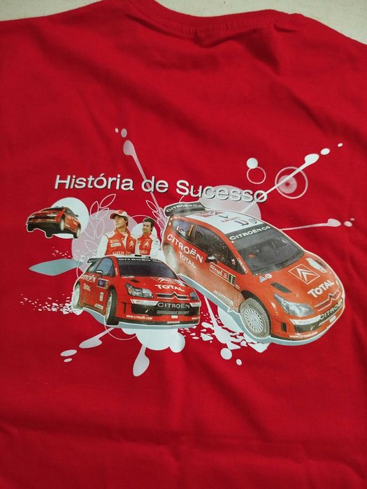 T-shirt , citroen, total merchandising rally de Portugal 2007