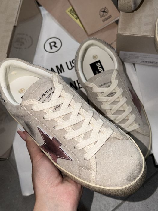 Кеди golden goose 37,38,39  розміри ,рожева зірка голден гус