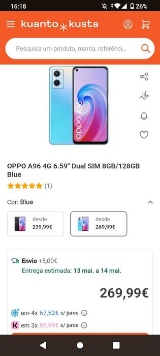 Telemóvel OPPO A96
