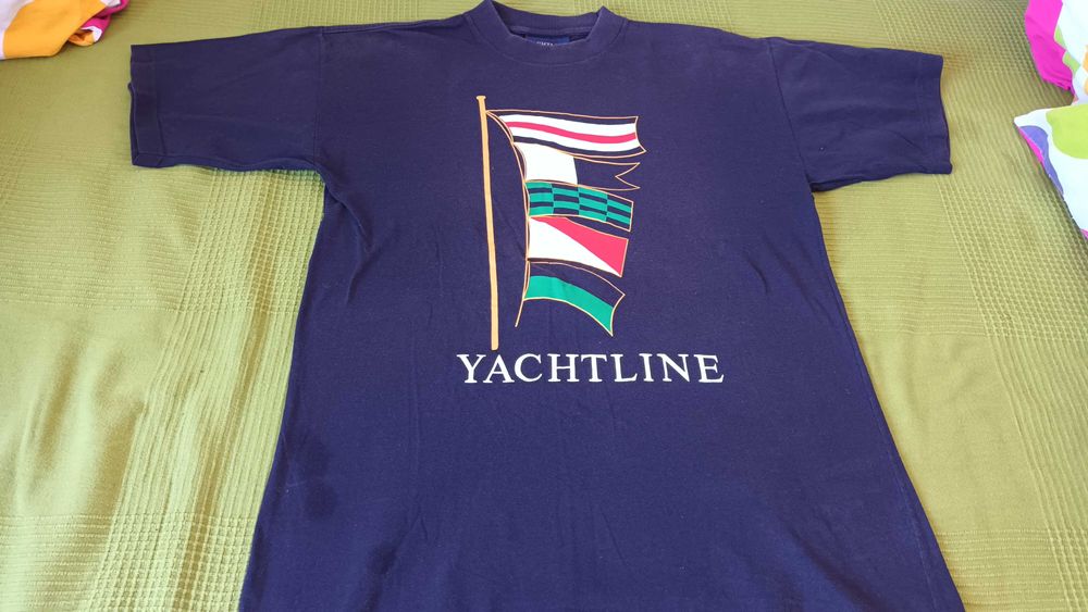 T-shirt azul escura Yachtline
