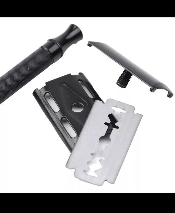 Gilete de metal que usa lamina de barbeiro NOVA