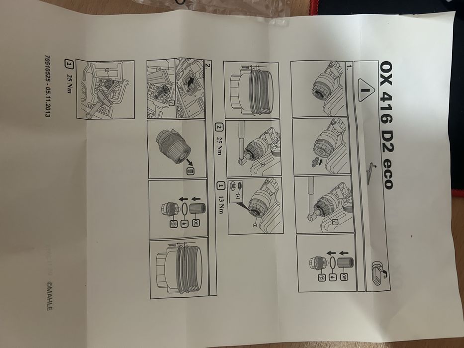Маслянный фильтр MAHLE OX416 D2