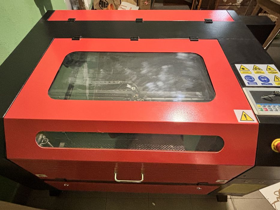 PLOTER LASEROWY grawerka CO2 7050 70×50 80W RUIDA PL