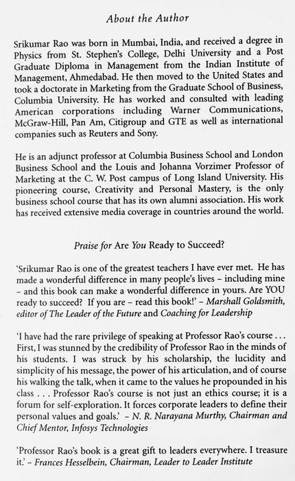 Are You Ready To Succeed? Srikumar Rao