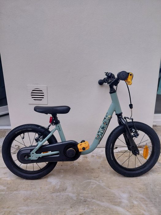 Bicicleta criança roda 14'. Quadro em Alumínio