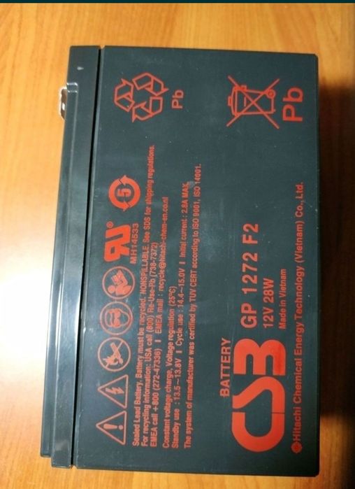 Новые аккумуляторы CSB GP1272 F2 CSB (Вьетнам)