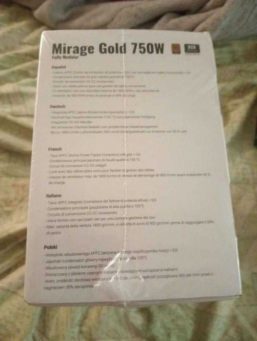 Fonte alimentação aerocool miragem gold 750w  Modular