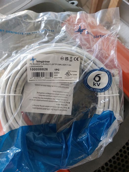 Kabel internetowy LAN 7,5 MB